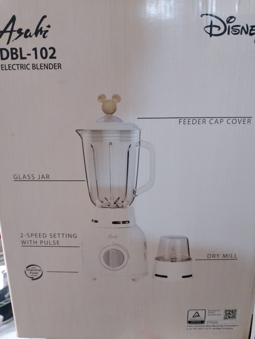 Asahi DBL-102 Disney Electric Blender (Category: Juicers, Blenders & Grinders) located in Mandaluyong City. Submitted by jayson861 (Listing ID 1428597987, Image 2). Description: price can be negotiable for sure buyer. can do Meet up cubao area for sure buyer only. need funds for hospital bills..