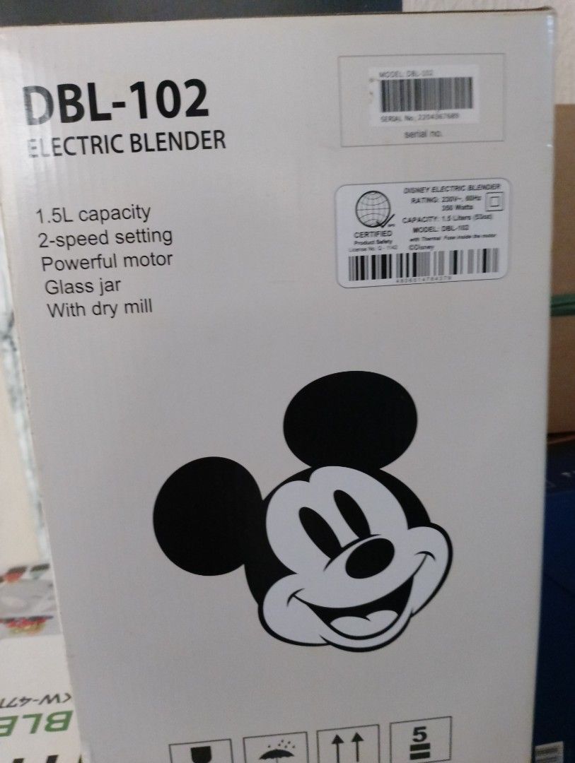 Asahi DBL-102 Disney Electric Blender (Category: Juicers, Blenders & Grinders) located in Mandaluyong City. Submitted by jayson861 (Listing ID 1428597987, Image 3). Description: price can be negotiable for sure buyer. can do Meet up cubao area for sure buyer only. need funds for hospital bills..