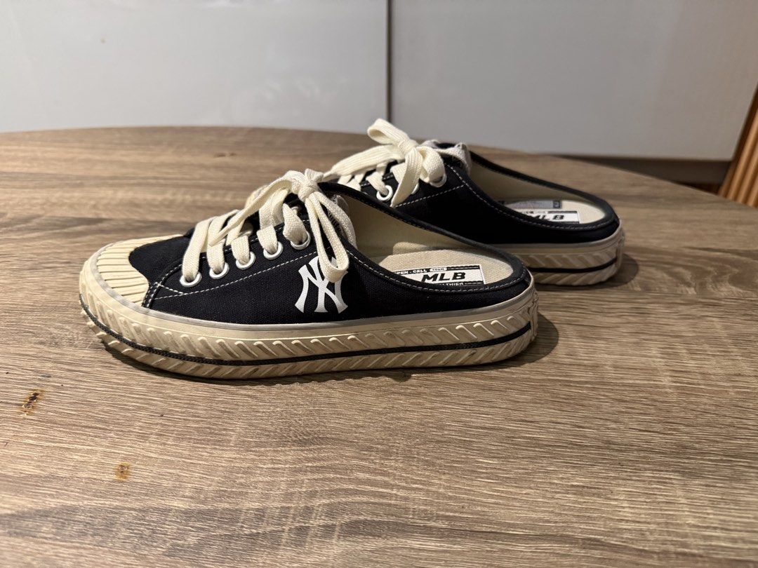 Authentic MLB new york yankees sneakers mules slides (Category: Slippers and slides) located in Quezon City. Submitted by iamannp (Listing ID 1428464995, Image 2). Description: Authentic MLB shoes Bought In south korea Worn only a couple of times No flaws Rfs tight on me..will fit us 5.5 to 6.