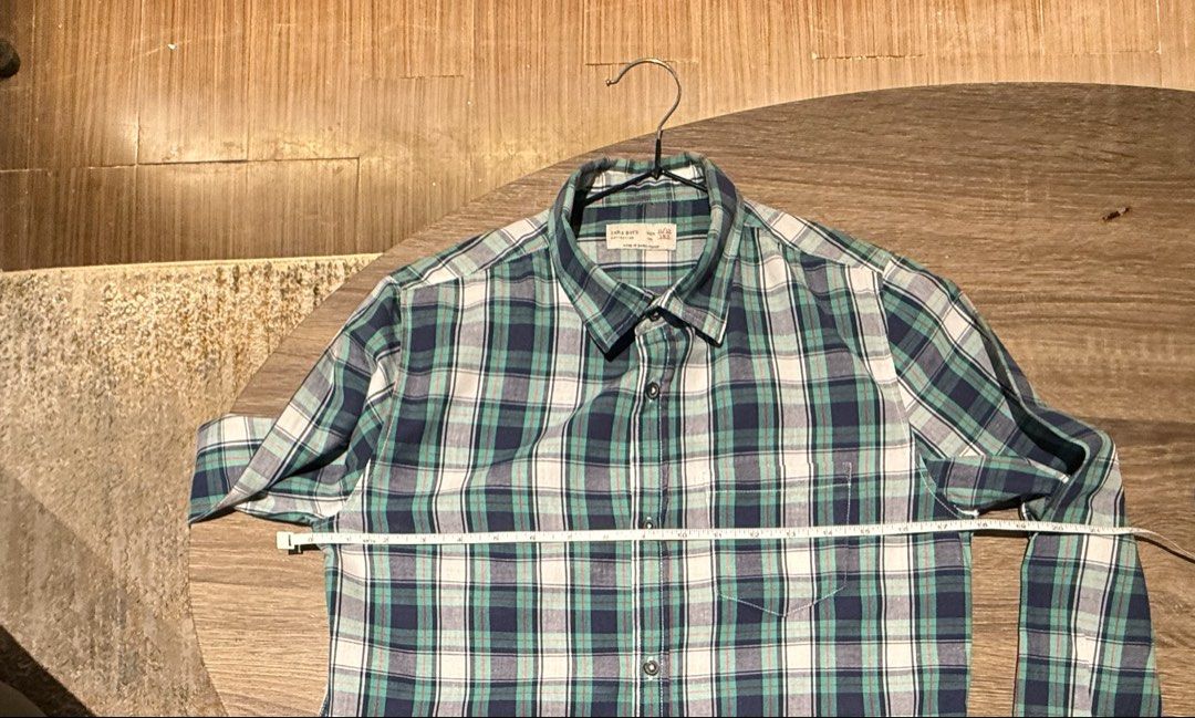 Authentic Zara boys Plaid longsleeves (Category: Babies & Kids Fashion) located in Quezon City. Submitted by iamannp (Listing ID 1428462598, Image 3). Description: Authentic Zara boys longsleeves Worn only a few times Will fit ages 9-12 but still depends on your childs built Measurement is provided .