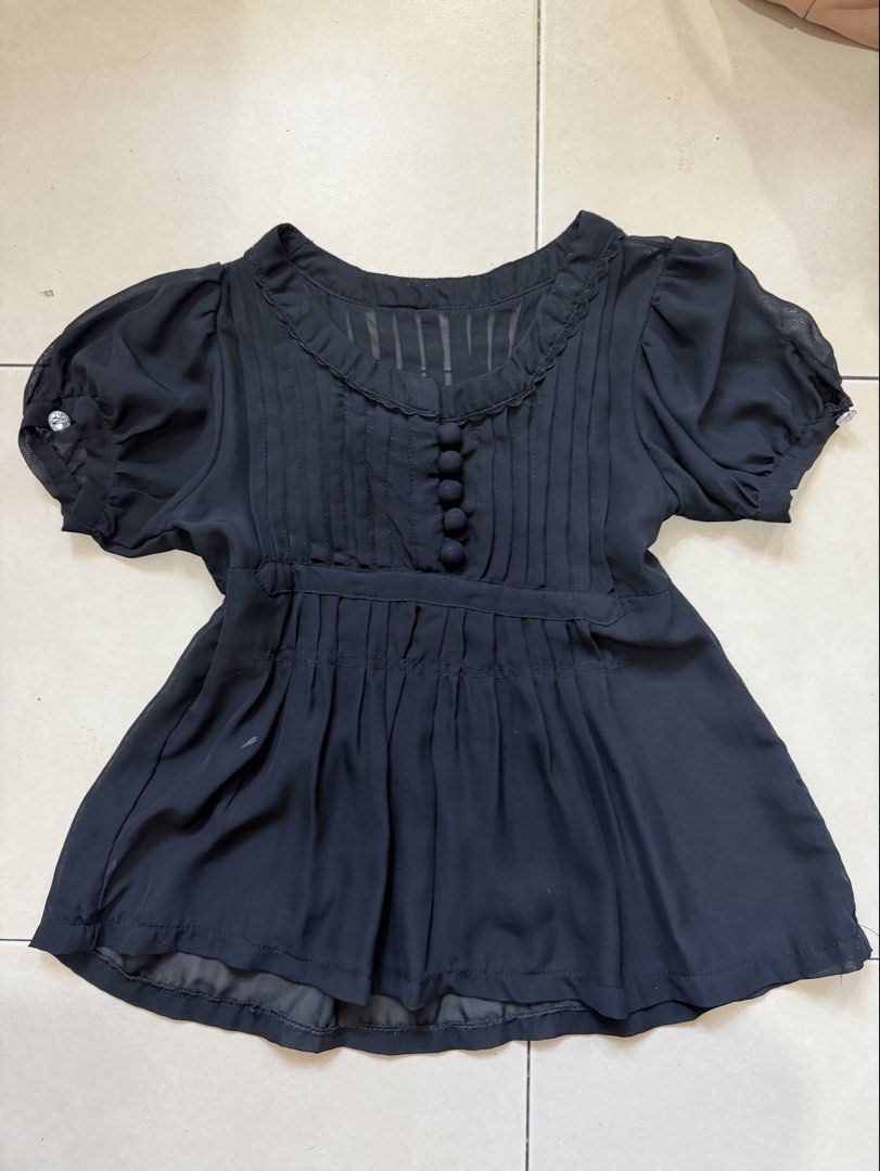 babydoll black see through top (Category: Blouses) located in Makati City. Submitted by biotch (Listing ID 1428478960, Image 1). Description: best fits xxs-xs perfect for summer as this can be use as a cover up no flaws needs washing lalamove same day makati asymmetrical Cotton on Nike new balance asics adidas Lululemon bershka skims sports leggings sportsbra H&M bershka corporate skirt skort zara pomelo thrift baggy jeans wide leg denim cotton o