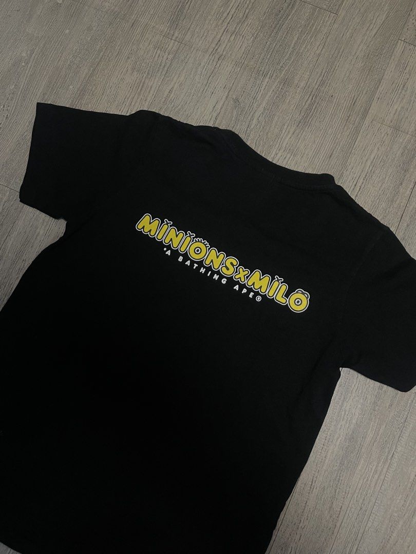 BAPE x Minions T-shirt (Category: Tshirts & Polo Shirts ) located in Manila. Submitted by yourfavoriteplug (Listing ID 1428587253, Image 3). Description: Bape x minions no issue 19/26 fit small mens.
