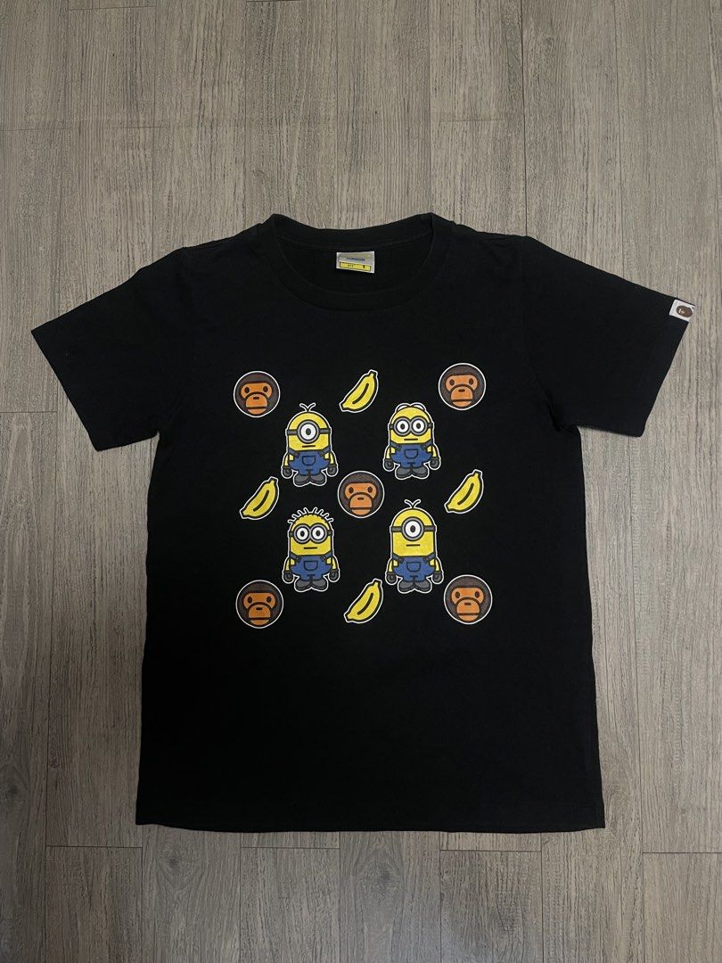 BAPE x Minions T-shirt (Category: Tshirts & Polo Shirts ) located in Manila. Submitted by yourfavoriteplug (Listing ID 1428587253, Image 1). Description: Bape x minions no issue 19/26 fit small mens.