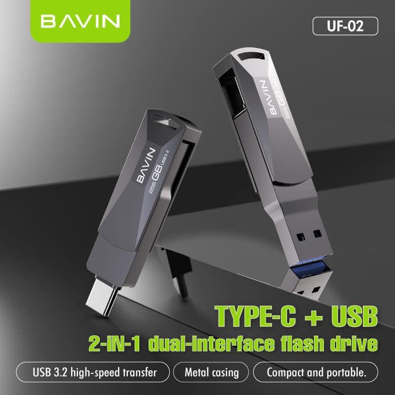 Bavin UF-02 2-in-1 Dual Interface Flash Drive (Category: Hard Disks & Thumbdrives) located in Manila. Submitted by iliasjen3082126 (Listing ID 1428572000, Image 2). Description: ORIGINAL Bavin UF-02 USB-OTG Flash Drive * 16gb=32gb=; 64gb 128gb=256gb=.