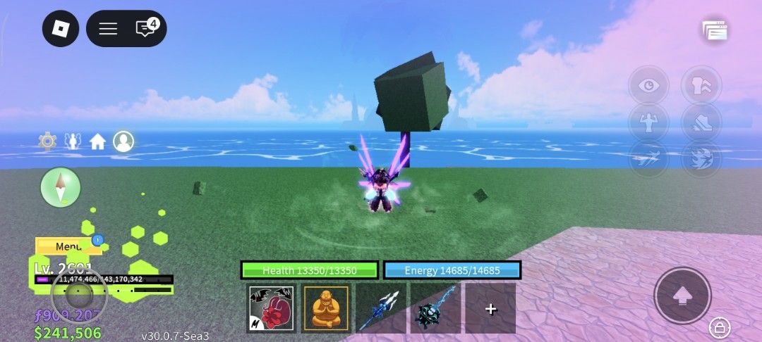 Blox Fruits + Strongest Battle Grounds Account (Category: Game Gift Cards & Accounts) located in Caloocan City. Submitted by rigelcaron38346 (Listing ID 1428600856, Image 3). Description: RICH ACCOUNT Level: 2601 Money: 102,373 Fragments: 941,207 Bounty: 22.3m Honor: 9.2m Gamepass: - 2x Boss Drop - 2x Mastery - 2x Money - Fast Boats - Dark Blade - Fruit Notifier Permanent Fruits: 1. Rocket 2. Blade 3. Ice 4. Light 5. Magma 6. Buddha 7. Sound 8. P