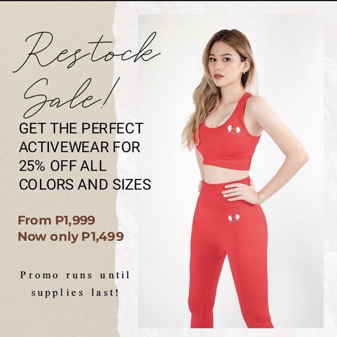 Body snatching activewear Is a (Category: Activewear) located in Quezon. Submitted by ellephant21 (Listing ID 1428495264, Image 2). Description: Super sculpting. Gives nice curves when worn. Squat proof Super duper durable Turn heads in the gym with this active wear :) Last few sets only.