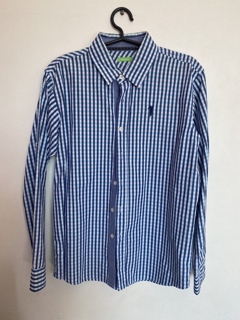 Bossini Checkered Long Sleeve Shirt 2XL (Category: Tshirts & Polo Shirts ) located in Paranaque City. Submitted by livefire_87f850 (Listing ID 1428488166, Image 1). Description: Brand: Bossini Size: 2XL Color: Blue and White Checkered Condition: Barely used and good as new Payment: GCash payment Delivery: Lalamove or J&T.