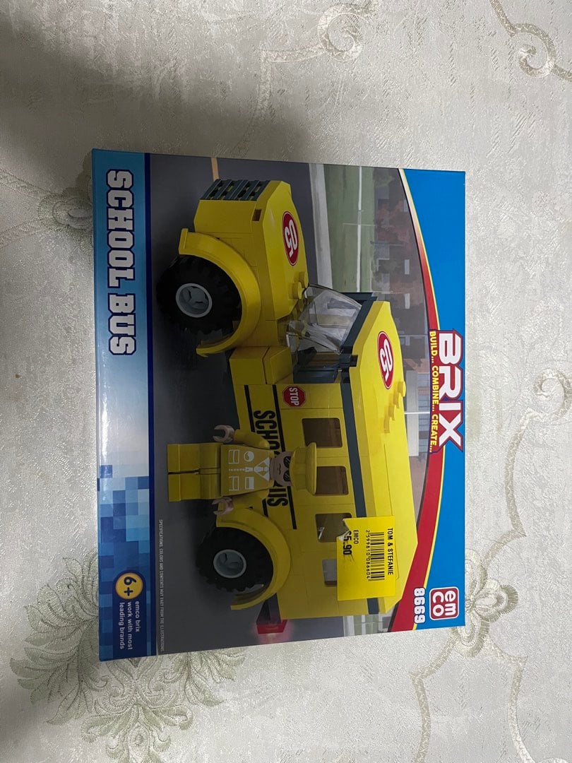 Brix School Bus Building Blocks Set, Hobbies & Toys, Toys & Games on ...