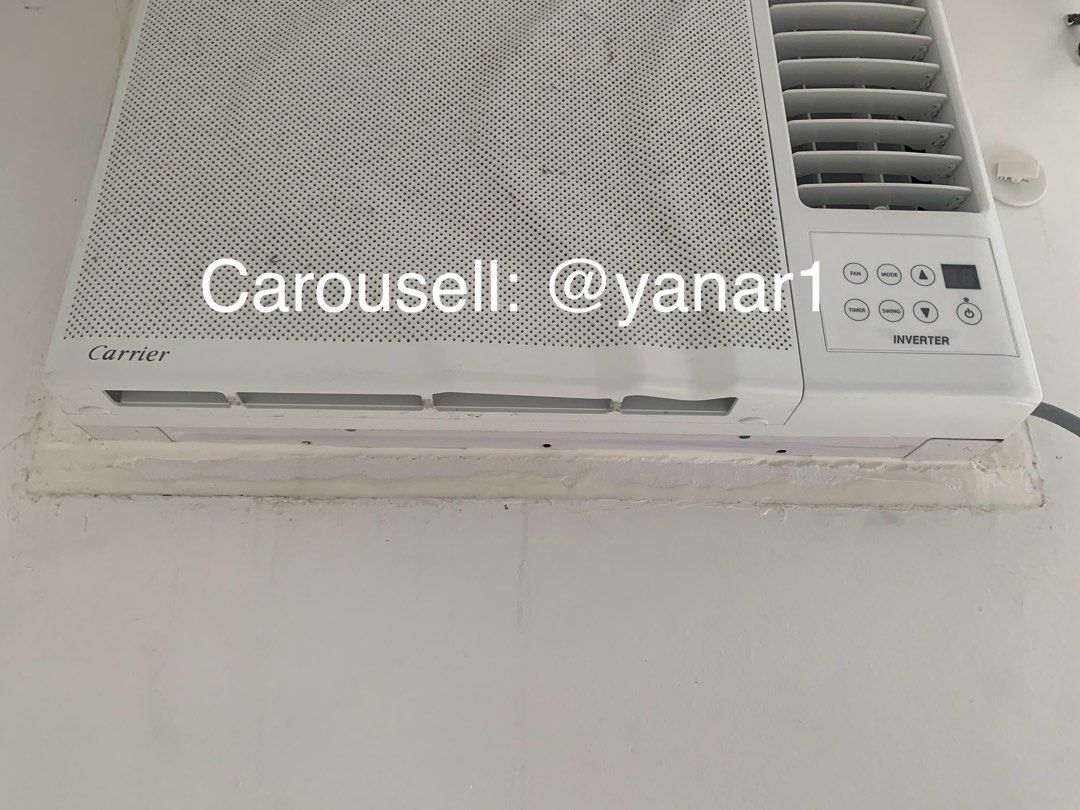 Carrier 1.5hp Inverter Aircon (window type) (Category: Air Conditioning and Heating) located in Paranaque City. Submitted by yanar1 (Listing ID 1428445545, Image 3). Description: See photos for details of item LAST PRICE ALREADY Bought at 35k on Dec 2022 Pickup at Arista Place, Paranaque Flaw: - yellowish color since unused for long.