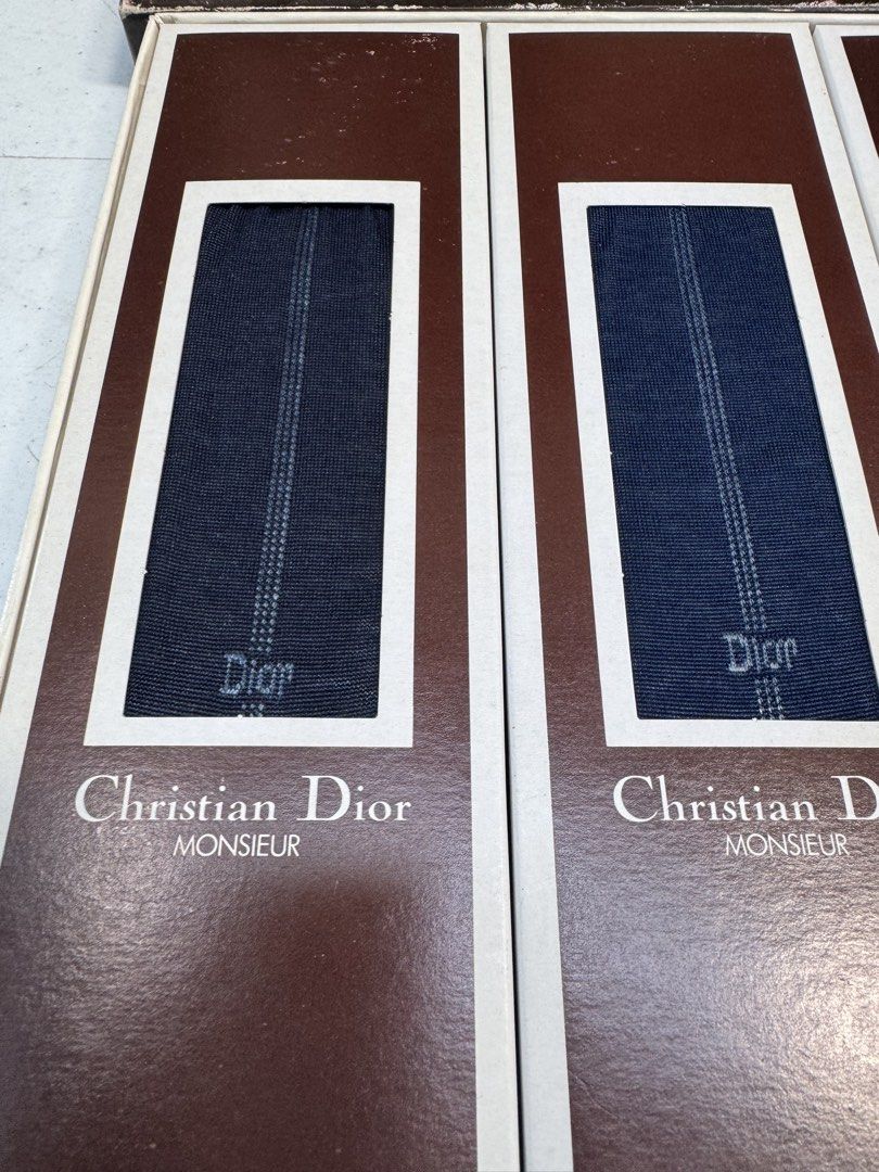 Christian Dior socks (Category: Socks) located in Davao. Submitted by parteawares2 (Listing ID 1428447688, Image 3). Description: Five pairs of socks Christian Dior .
