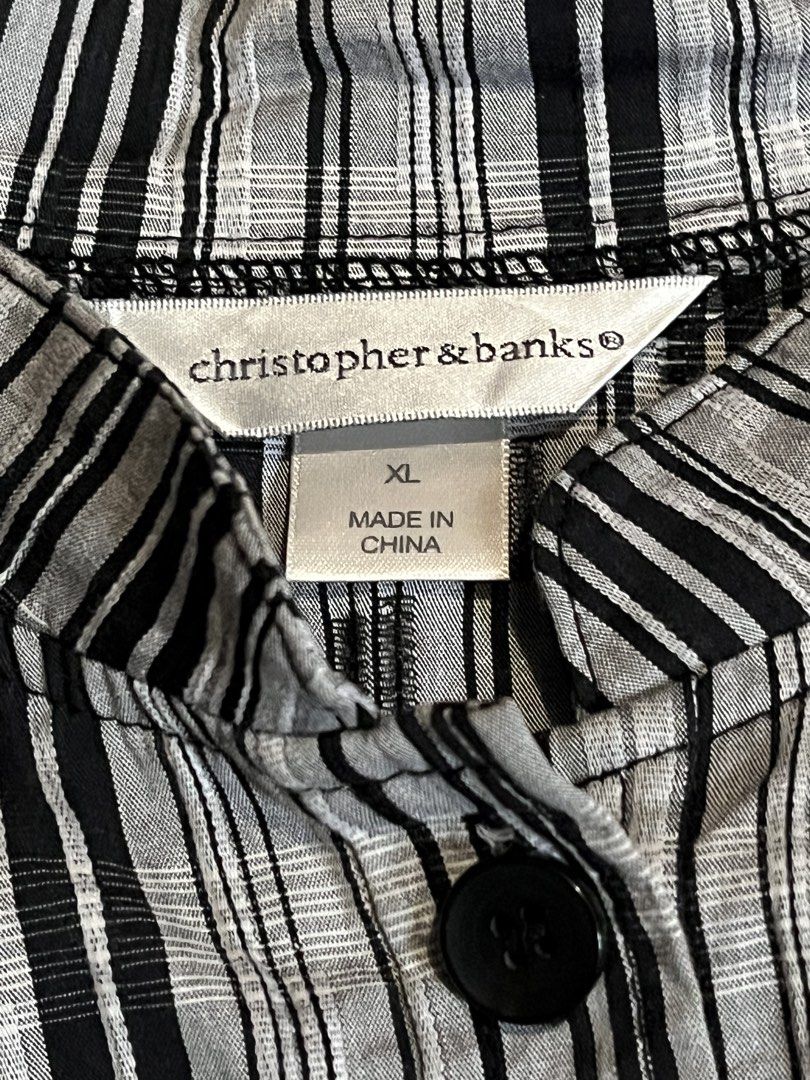 Christopher & Banks Striped Blouse XL (Category: Blouses) located in Taguig. Submitted by lilithryft (Listing ID 1428547281, Image 3). Description: Christopher & Banks blouse size XL ₱149 ONLY.