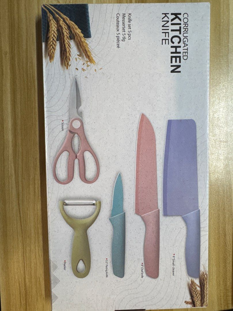 Corrugated Kitchen Knife Set - 5 Pieces439503777181224960