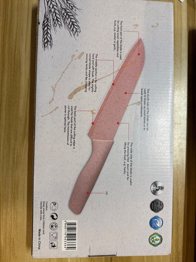 Corrugated Kitchen Knife Set - 5 Pieces439503777181224961