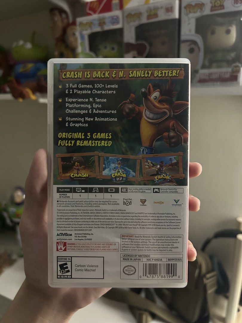Crash Bandicoot N. Sane Trilogy - Nintendo Switch (Category: Nintendo) located in Manila. Submitted by kyrurtttty (Listing ID 1428599181, Image 2). Description: .