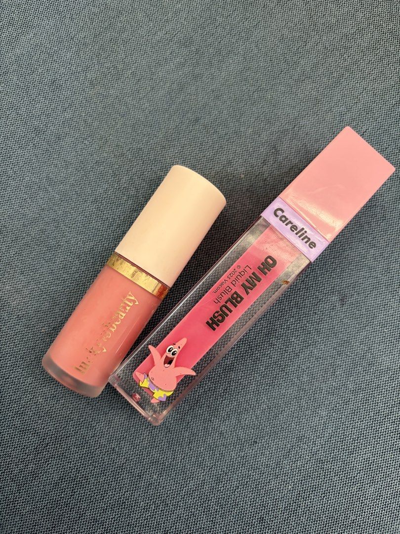 Cream Blush Make Up Bundle #2 (Category: Makeup) located in Las Pinas. Submitted by ynalcx (Listing ID 1428531239, Image 1). Description: Sale Bundle #2 PLEASE READ BEFORE MESSAGING❕ Lucky Beauty - Ethereal Liquid Pigment in Lacey - Bought on Tiktok last Sept. 2025 - Current price: Php 299 - Around 70% of the product is left. Careline - Oh My Blush Liquid Blush in Pink Patricia - They’re not selling this anymore. - Bought mga 2024 pa. - Around 70