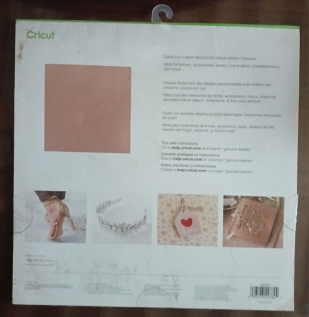 Cricut Metallic Leather - Rose Gold (Category: Craft Supplies & Tools) located in Manila. Submitted by thecollectibleshop (Listing ID 1428532490, Image 2). Description: Cricut Metallic Leather in Rose Gold. This leather is designed for unique leather creations. It is ideal for fashion, accessories, jewelry, home decor, embellishments, and more. Each sheet measures 12 in x 12 in. This is still new and never been opened. Detashing items that are st