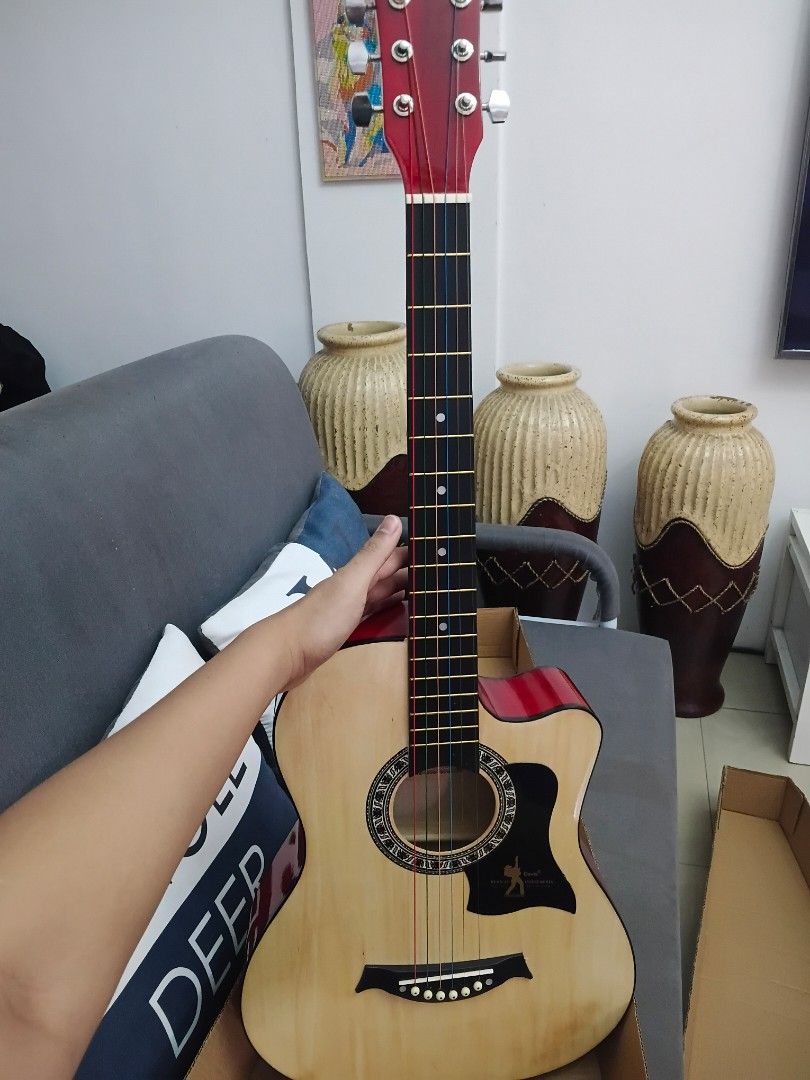 Davis Acoustic Guitar Brand New (Category: Musical Instruments) located in Quezon City. Submitted by diwaguitars (Listing ID 1428509104, Image 2). Description: Trusted Seller of Legit and Affordable Guitars Message for more information Davis Acoustic Guitar with Truss Rod 38 Inches 1,400 With guitar bag 1,500 With guitar bag, guitar strap, set of strings, capo, and picks I reply fast and offer the most affordable guitar packages. Feel free to mes