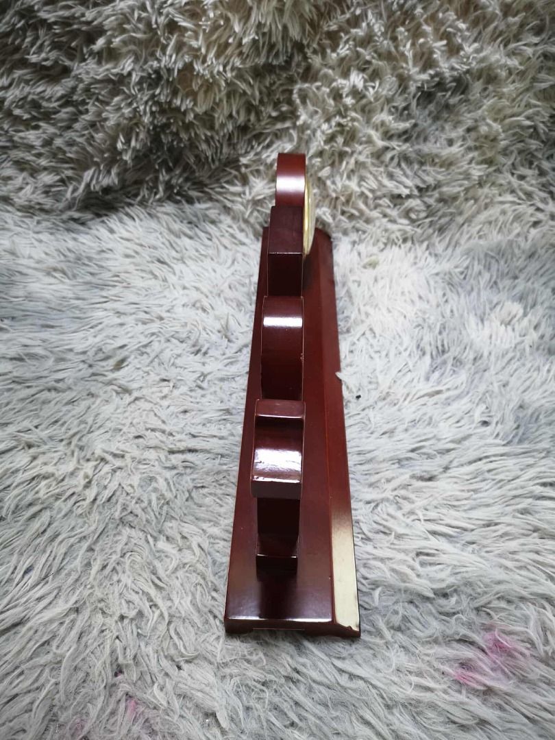 Decorative Wooden Table Clock (Category: Clocks) located in Santa Cruz. Submitted by jmy_surplus.2 (Listing ID 1428518142, Image 3). Description: Size ; L - 15 W - 48 H - 8 Color ; Brown Type ; Table Clock Brand ; No brand Material ; Wood Style ; Wooden Table Clock JMA JMY 5 Batch #195.