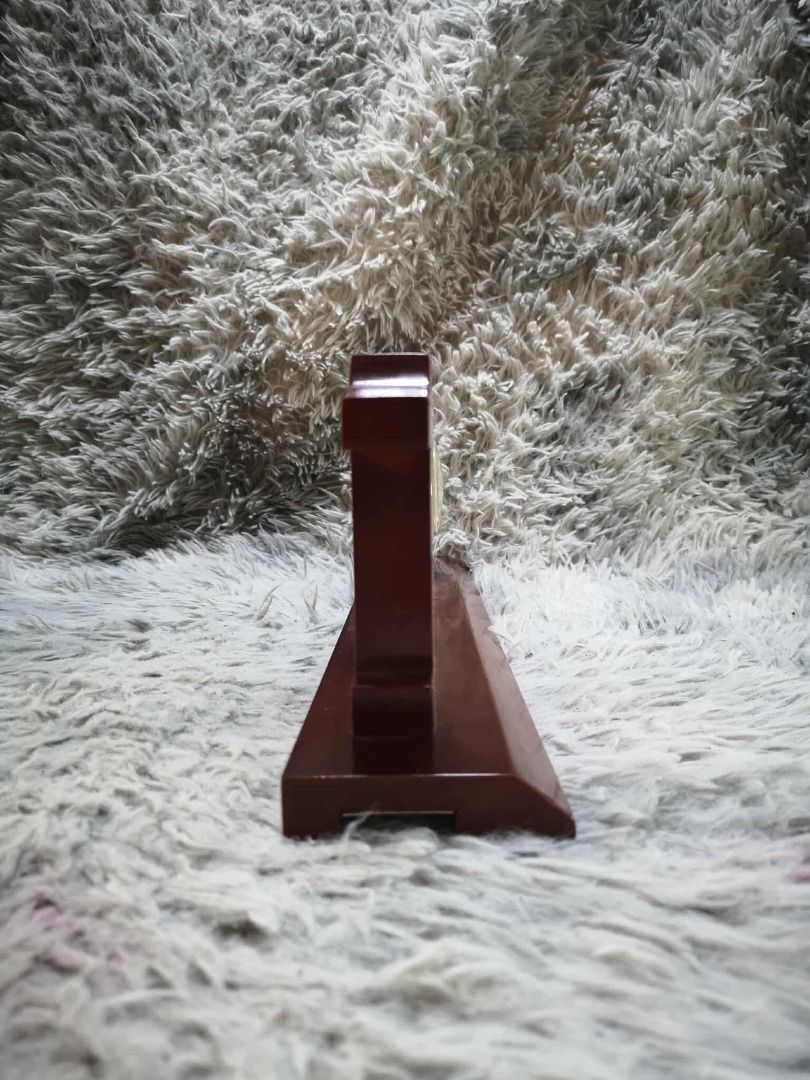 Decorative Wooden Table Clock (Category: Clocks) located in Santa Cruz. Submitted by jmy_surplus.2 (Listing ID 1428518142, Image 2). Description: Size ; L - 15 W - 48 H - 8 Color ; Brown Type ; Table Clock Brand ; No brand Material ; Wood Style ; Wooden Table Clock JMA JMY 5 Batch #195.