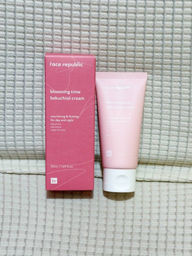 Face Republic Blooming Time Bakuchiol Cream (Category: Face Care) located in Manila. Submitted by tryitoutfirst (Listing ID 1428569939, Image 1). Description: Bnew see expiry date in box P295 .
