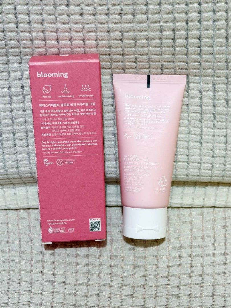 Face Republic Blooming Time Bakuchiol Cream (Category: Face Care) located in Manila. Submitted by tryitoutfirst (Listing ID 1428569939, Image 2). Description: Bnew see expiry date in box P295 .