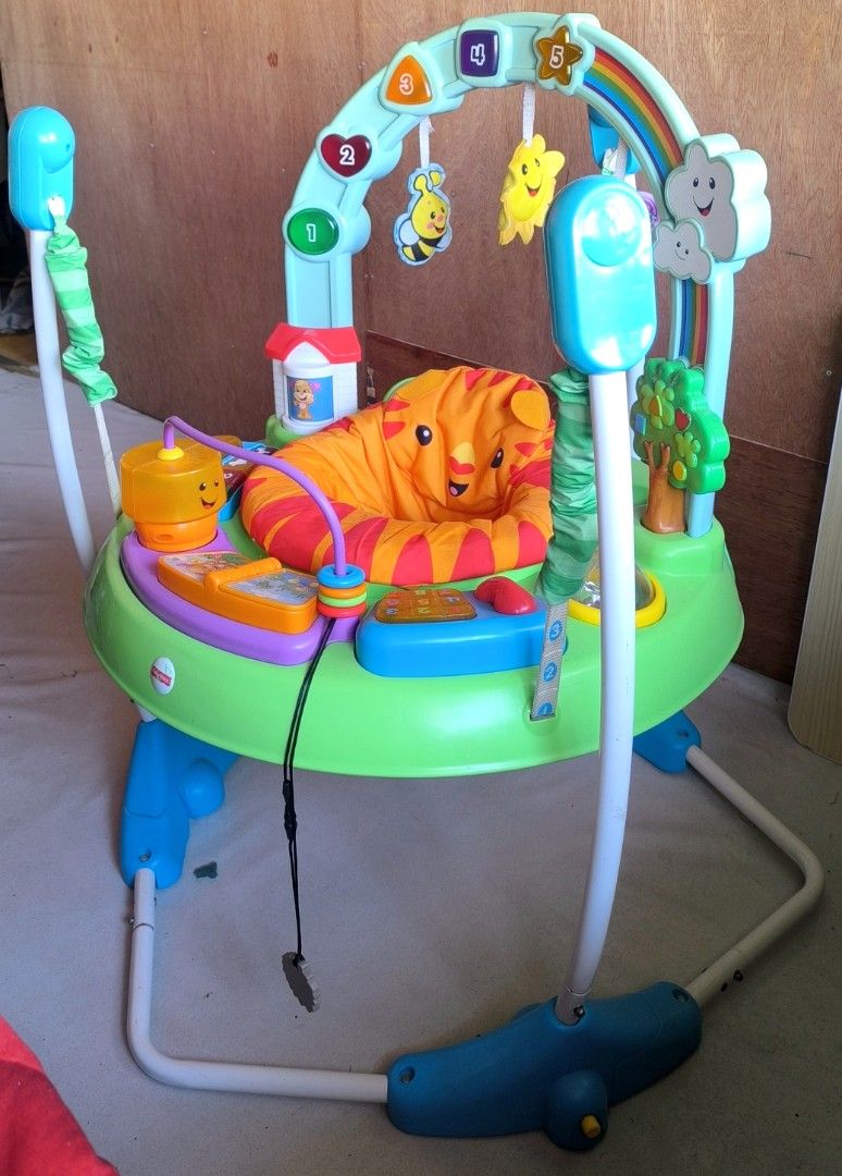 Fisher-Price Rainforest Jumperoo (Category: Infant Playtime) located in Bulacan. Submitted by ksgeneralmerchandise (Listing ID 1428447325, Image 1). Description: 💸FOR SALE ❗❗❗ Jump Into Joy & Development! 🌈✨ Keep your little explorer engaged and active with this Fisher-Price Jumperoo. Designed to provide a safe space for play, it’s more than just a seat—it’s a sensory adventure that grows with your baby! Key Benefits for Your Baby: 🔴 Strengthe
