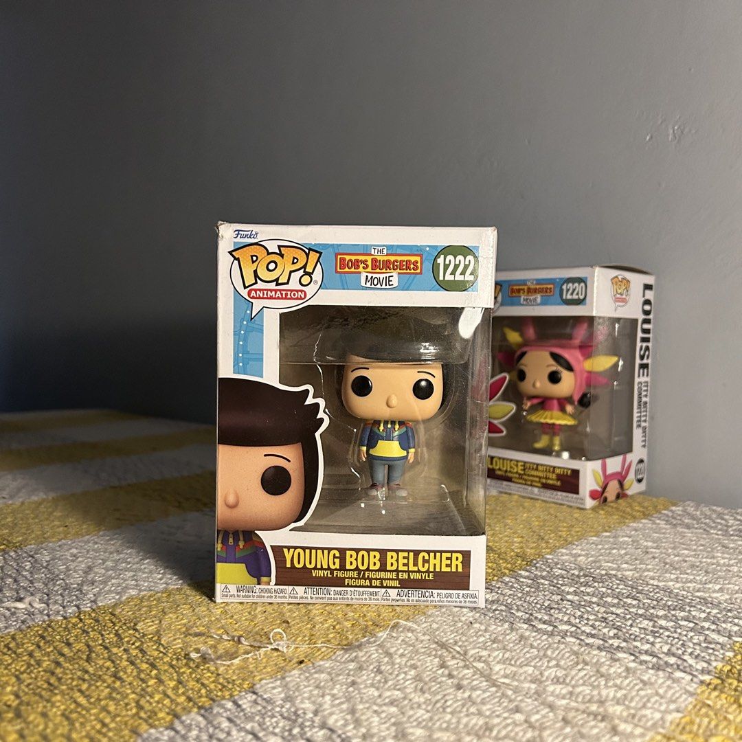Funko Pop : The Belchers (Category: Designer & Blind Box Toys) located in Porac. Submitted by b3rde.21xxx (Listing ID 1428436571, Image 3). Description: FOR SALE: Funko Pop! Bob’s Burgers Movie Collection (Set of 3) 🍔✨ Complete your collection with this adorable Bob’s Burgers Funko Pop set — sold as a bundle only (not individually). Perfect for fans and collectors! Includes: • Young Bob Belcher (1222) • Tina (1221) • Louise (1220) All items are 