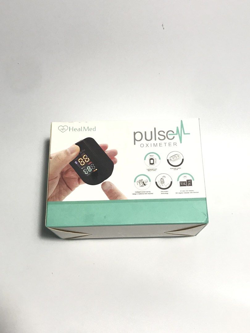 HealMed Pulse Oximeter (Category: Medical Supplies & Tools) located in Cainta. Submitted by anik_anik_manila (Listing ID 1428592610, Image 3). Description: • HealMed Pulse Oximeter • Brand new; unused • Bought in Watsons for ₱800+ • RFS: Extra Price: ₱350 +sf • Shipping schedule 📌(J&T, LBC or Flash) Tuesdays, Thursdays and Saturdays (cut-off: 12nn) 📌Same day delivery (Lalamove or GrabXpress) Mondays-Sundays (depending on the availability of the