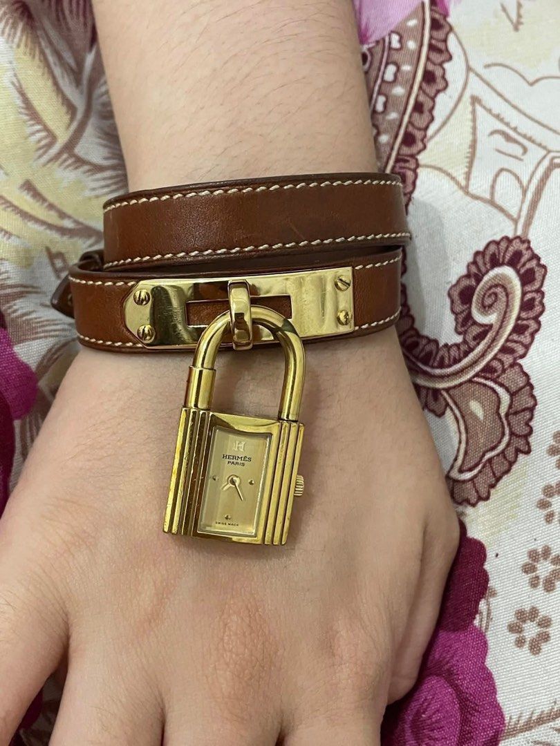 Hermes Kelly Watch (Category: Luxury Watches) located in Cagayan de Oro. Submitted by moiobsession (Listing ID 1428429042, Image 1). Description: DOUBLE TOUR KELLY WATCH ULTRA RARE🔥🔥🔥 Curated pre-owned pieces at steal prices. All guaranteed authentic. Trusted seller since 2007. Serious buyers may request detailed shots. Limited pieces — once sold, no repeat. Send a direct message to secure..