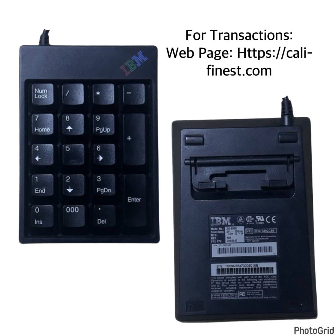 IBM KU-9990 Numeric Keypad (Category: Computer Keyboard) located in Pasig City. Submitted by califinestcollectibles (Listing ID 1428509251, Image 1). Description: IBM KU-9990 Numeric Keyboard EL#543 Unit Only No Box Model: KU-9990 Original/Authentic From USA Actual and Detailed Pictures are Posted Pick Up at One Oasis condominium ortigas extension pasig city Or Delivery via Lalamove,Jnt, LBC cod/cop JNT (payment first basis,gcash) THANKYOU.