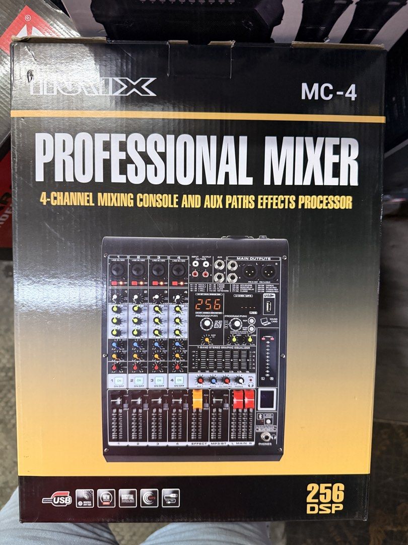 IMIX - Professional Mixer MC4 (Category: Soundbars, Speakers & Amplifiers) located in Manila. Submitted by casioelectronics (Listing ID 1428495305, Image 1). Description: IMIX/Trident BRAND CURVE MIXER4 Model: MC4 4 channel Passive Mixer Brandnew 4 Channel Mixer 256-Bit DSP Effects with 7band Equalizer With Bluetooth and USB Each Channel with Mute Switch PM or visit us at Casio Electronics 524 Evangelista St., Quiapo, Manila.
