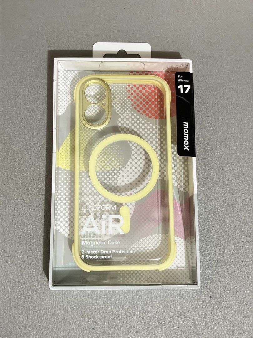 iPhone 17 Momax Caseform Air MagSafe Case (Category: Cases & Sleeves) located in Quezon City. Submitted by prelovedrx (Listing ID 1428462475, Image 1). Description: Brand new with Box Original Powermac Store price is 1,490php. .