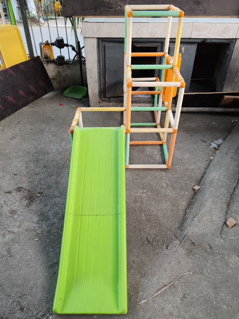 Kids' Playground Slide and Climber (Category: Infant Playtime) located in Bulacan. Submitted by jbcarmelo (Listing ID 1428460148, Image 2). Description: Original Heavy Duty Foldable Kids Basic Playground Surplus From Japan Monkey Bars And Slide P1k Only LOCATION: Guiguinto Bulacan WAZE: Alfamart Brgy Cutcut Guiguito For more information: Call & Text: +639934477112 (this is our only business #) Or private message me on messenger (Like, Follow, & S