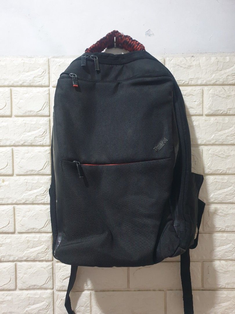 LENOVO THINKPAD LAPTOP BACKPACK BAG PRELOVED (Category: Laptop Bags & Sleeves) located in Malabon City. Submitted by toughMeg (Listing ID 1428530236, Image 1). Description: LENOVO THINKPAD LAPTOP BACKPACK BAG PRELOVED ‼SEE PHOTOS FOR FLAWS. PLEASE MANAGE EXPECTATIONS .