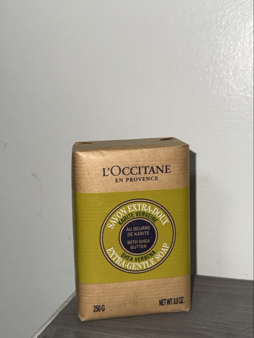 L'Occitane Shea Verbena Extra-Gentle Soap (Category: Bath) located in Quezon City. Submitted by kimdelano (Listing ID 1428563203, Image 1). Description: L’Occitane Shea Butter Extra-Gentle Soap Brand new From rustans.
