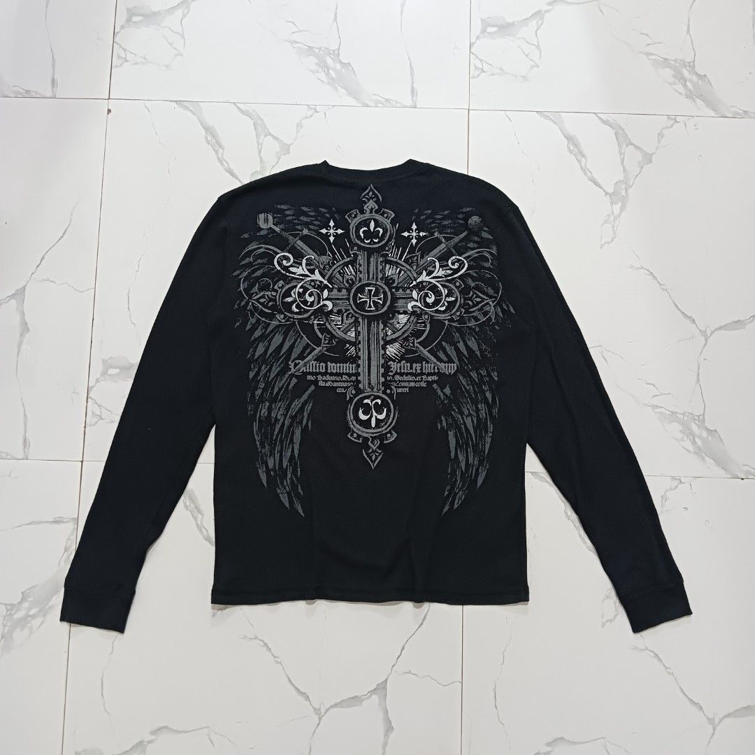 MMA Elite y2k thermal longsleeve (Category: Tshirts & Polo Shirts ) located in Cebu City. Submitted by bsidethrift (Listing ID 1428588482, Image 2). Description: orig 💯 large 21 w 28 L as new condition no flaws .