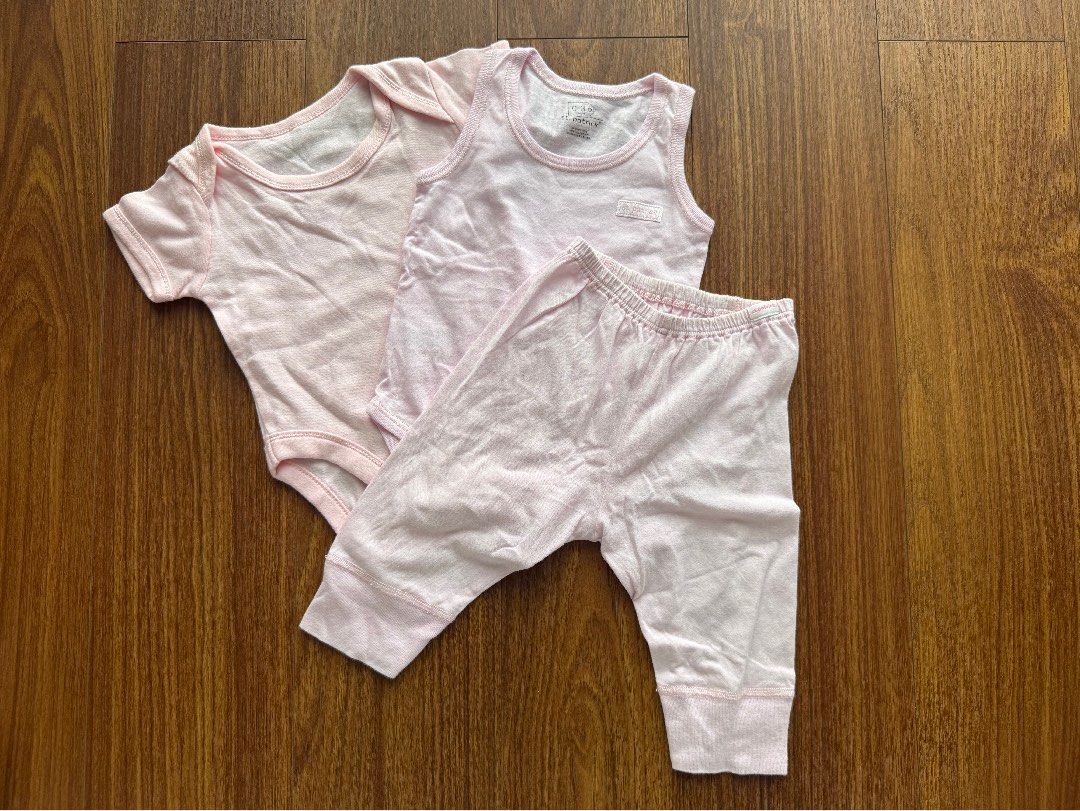 Mothercare & St. Patrick Set Pink (0-6M) (Category: Babies & Kids Fashion) located in Quezon City. Submitted by iamml87 (Listing ID 1428531189, Image 1). Description: Like New Condition Size: Mothercare 0-3M St Patrick Onesie 0-3M St Patrick Pajama 3-6M RFS: Decluttering/ Outgrown MOP: Gcash Shipping c/o buyer Location: QC .