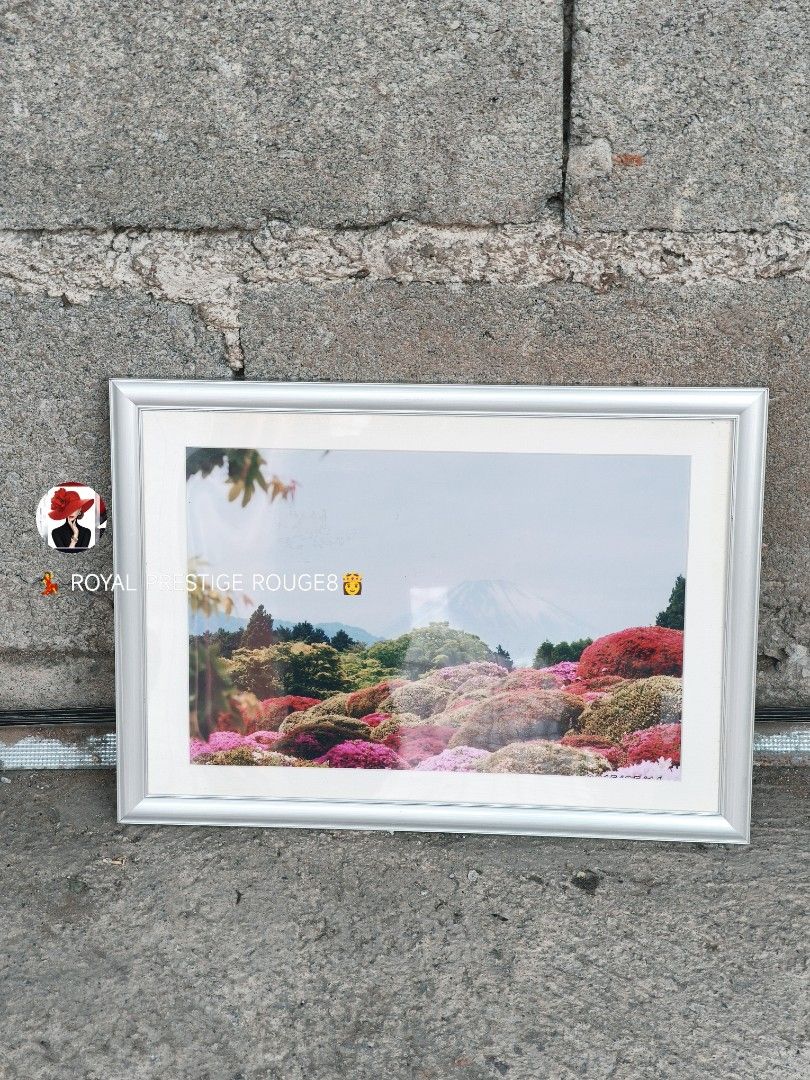 New Picture Frames from Japan (Category: Frames & Pictures) located in Baguio. Submitted by royalprestigerouge (Listing ID 1428591992, Image 3). Description: 800 Each (2 pieces Available) - New picture frame from Japan. - Features a stylish silver frame. - Showcases beautiful Japanese landscape art. - Perfect for home decor..