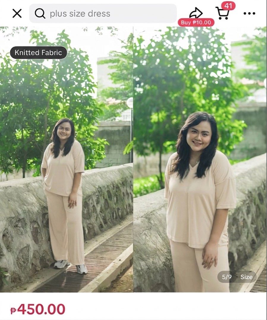Plus Size Knitted Co-ord Set (Category: Sets or Coordinates) located in Subic. Submitted by robertmfernandez (Listing ID 1428599983, Image 2). Description: Plus Size Check photos for size guide Terno.