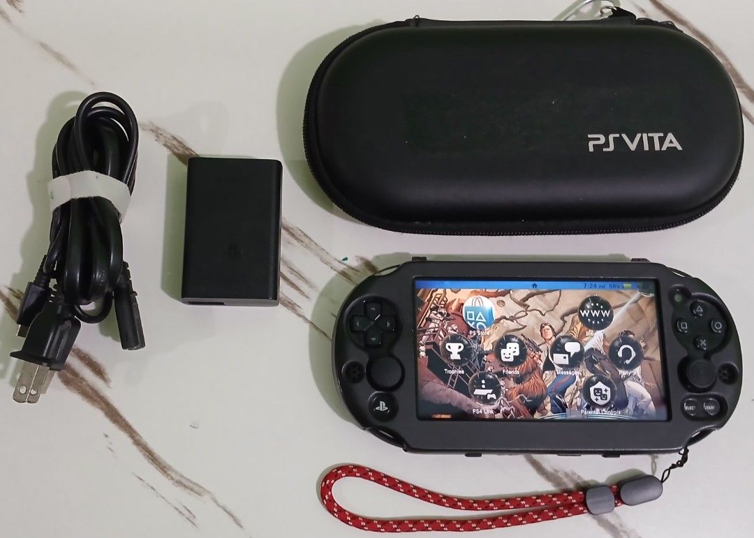PS VITA SLIM 2000 (NEGO) (Category: PlayStation) located in Paranaque City. Submitted by gideon_dawn (Listing ID 1428544031, Image 1). Description: PS VITA SLIM Condition: - Good Condition - Working Camera Front/Rear - All Button Working & crisp - rear touch pad are working - No Ghost movement/Ghost Touch - 64GB - Sound system 10/10 - Kinis 10/10 - Lalaruin mo nalang po Ma 'am & Sir - No iisue (Good Condition) 🔌 Inclusion - UNIT - PS VITA Origal