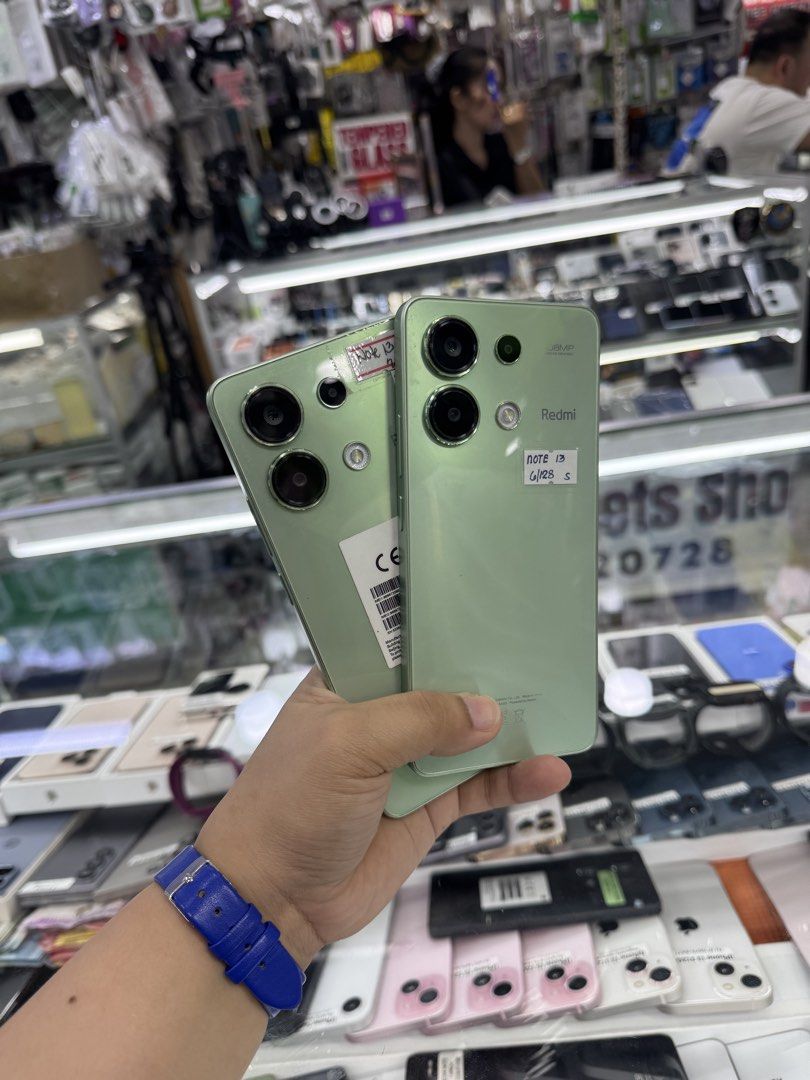 Redmi Note 13 128gb FU NTC No issue (Category: Xiaomi) located in San Juan City. Submitted by keannagadgetph (Listing ID 1428568684, Image 2). Description: Available Units for today's POST! Redmi Note 13 / 128gb / NTC Variant / FU - any colors available (price may vary) - good condition - 95% Makinis - Good battery - NTC Variant - No Repair ~ Accepting SWAP / TRADE IN / INSTALLMENT / BINTA UNIT ~ CASH ON DELIVERY METRO MANILA / LBC PAYMENT FIRST 