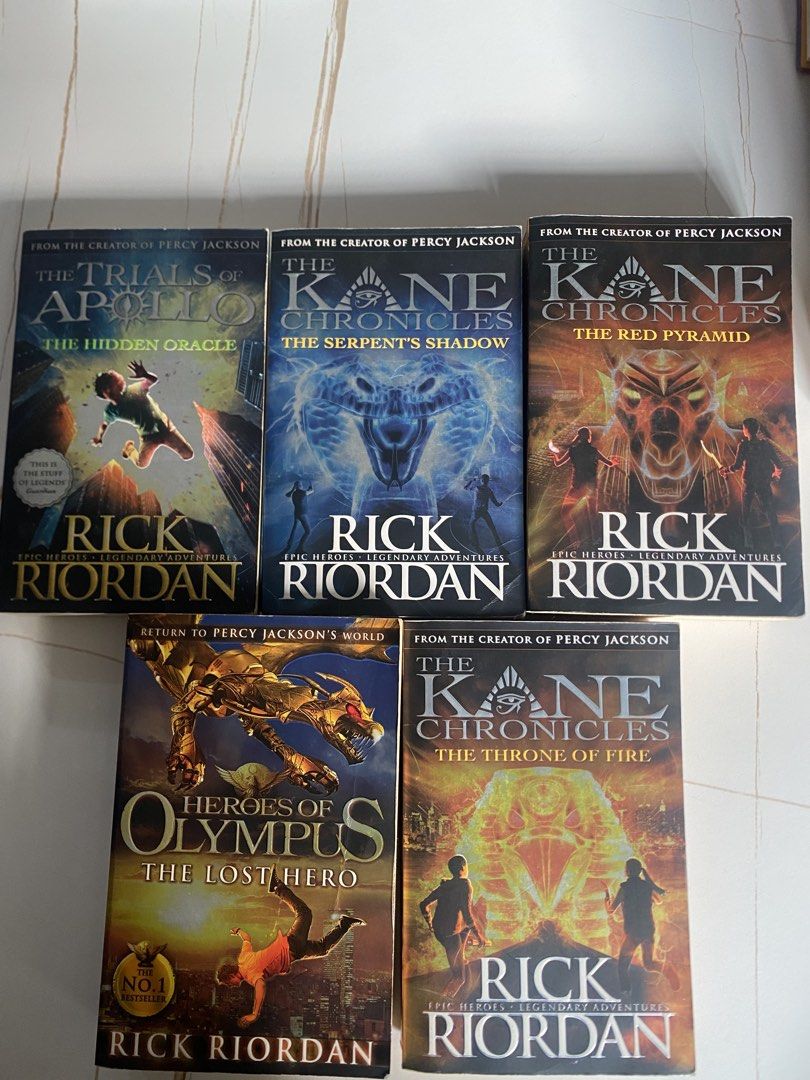 Set Riordan Wiki Rick Riordan Book Set - The Kane Chronicles & More, Hobbies & Toys ...