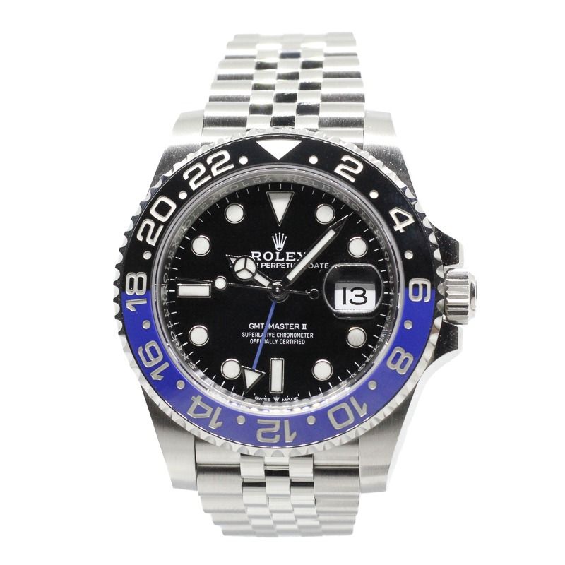 Rolex 126710BLNR GMT-Master II Batgirl Jubilee (Jan 26) (Category: Watches) located in Singapore. Submitted by thewatchvault (Listing ID 1428472041, Image 1). Description: Condition: New Brand: Rolex Reference: 126710BLNR-0002 Model: GMT-Master II Material: Steel Dial: Black Series: AN Box/Papers: Yes Warranty Date: 01/2026 Remarks: Price: $24,200.