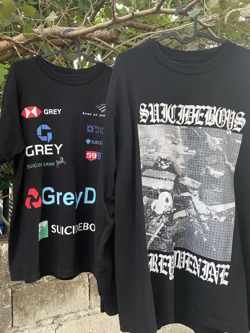 Suicideboys Greyday Graphic Tees (Category: Tshirts & Polo Shirts ) located in Calamba. Submitted by notyourhypeshop (Listing ID 1428588914, Image 1). Description: $uicideboy$ g59 longsleeve and shirt merch tee both size large limited release .