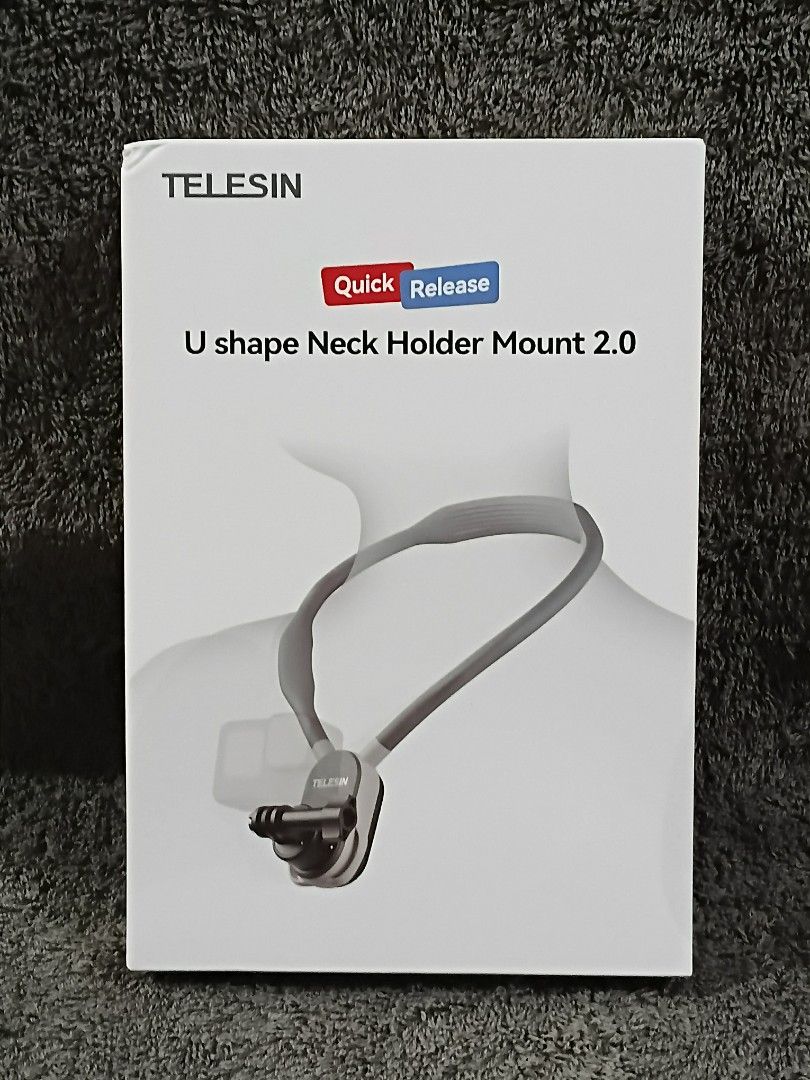 Telesin U shape Neck Holder Mount 2.0 (Category: Mounts & Holders) located in Manila. Submitted by chinggayg.190 (Listing ID 1428604100, Image 1). Description: Capture every moment hands-free with the TELESIN Quick Release U-Shape Neck Holder Mount 2.0—your perfect companion for vlogging, travel, and everyday adventures! Designed for comfort and stability, this ergonomic U-shaped neck mount sits securely around your neck, letting you record immer
