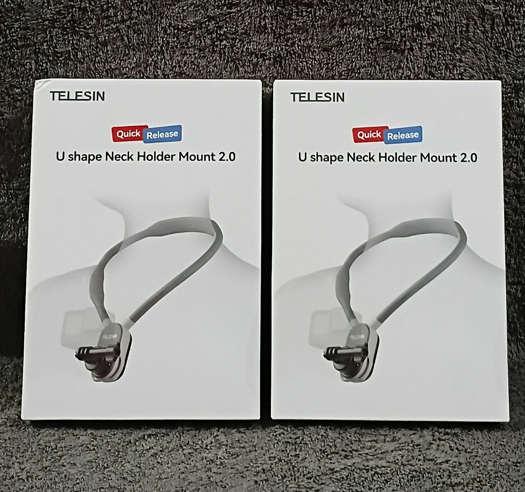 Telesin U shape Neck Holder Mount 2.0 (Category: Mounts & Holders) located in Manila. Submitted by chinggayg.190 (Listing ID 1428604100, Image 2). Description: Capture every moment hands-free with the TELESIN Quick Release U-Shape Neck Holder Mount 2.0—your perfect companion for vlogging, travel, and everyday adventures! Designed for comfort and stability, this ergonomic U-shaped neck mount sits securely around your neck, letting you record immer