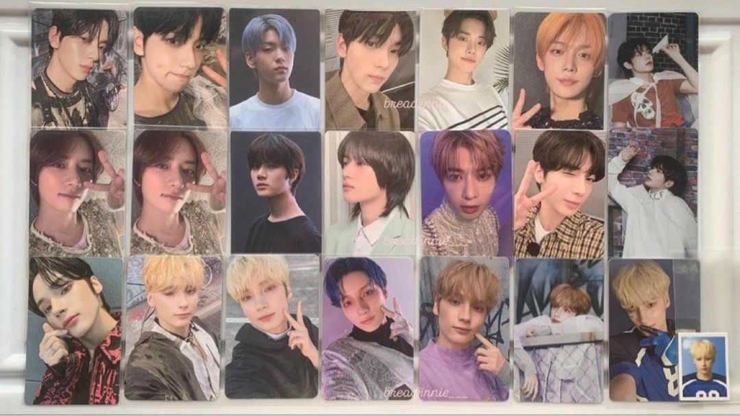 TXT Photocard SET (Category: K-Wave Merchandise) located in Quezon City. Submitted by breadjinniecheeks (Listing ID 1428460453, Image 1). Description: take all - ₱1,500 only, payo 💓 - 21 photocards! wts ph txt #breadjinniecartz on x # soobin yeonjun beomgyu taehyun hueningkai pc photocard.