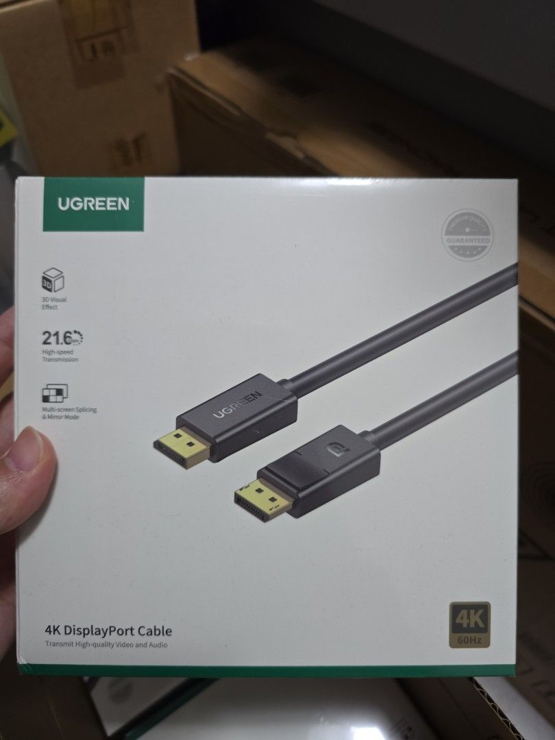 UGREEN 4K DisplayPort Cable - 4 boxes left, Computers & Tech, Parts ...