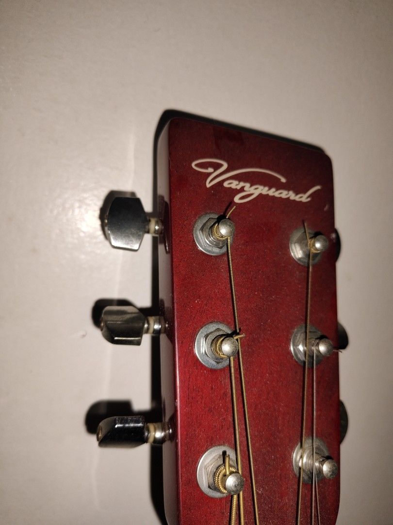 Vanguard Acoustic Guitar - Red (Category: Musical Instruments) located in Bulacan. Submitted by babz30261 (Listing ID 1428433192, Image 2). Description: FOR SALEEE‼️‼️‼️‼️ VANGUARD ACOUSTIC GUITAR MODEL NO.VFG -01RDS 39 INCHES TRUSSROD ACCESS COMPLETE TUNER COMPLETE STRINGS GOOD QUALITY CONDITION PLAYABLE‼️‼️‼️ WE DELIVER NATIONWIDE THANK YOU ADMIN ♥️.