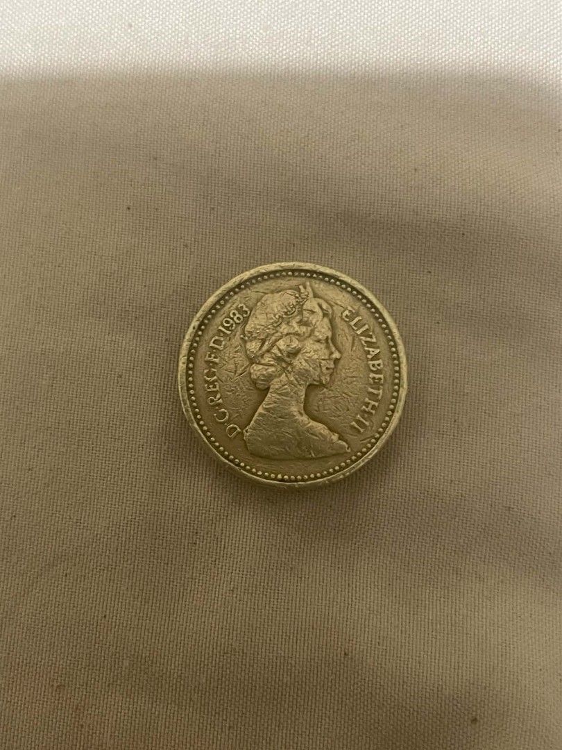 1983 United Kingdom one pound coin. (Category: Looking For) located in Cavite. Submitted by d3r1s (Listing ID 1428718700, Image 1). Description: Rare coin collectable.